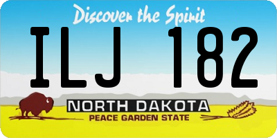 ND license plate ILJ182