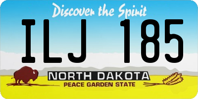 ND license plate ILJ185