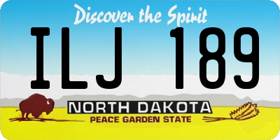 ND license plate ILJ189