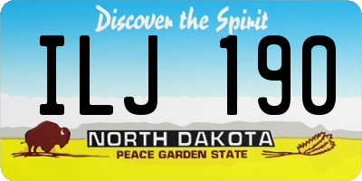 ND license plate ILJ190