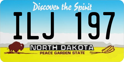 ND license plate ILJ197