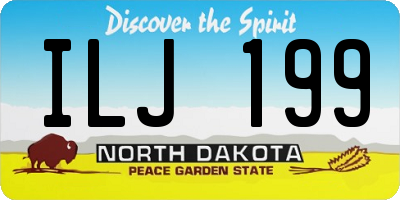 ND license plate ILJ199