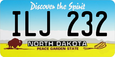 ND license plate ILJ232
