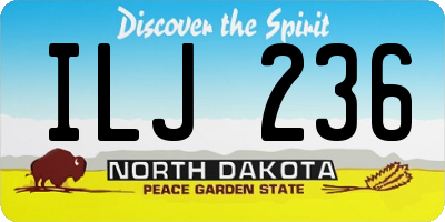 ND license plate ILJ236