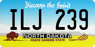 ND license plate ILJ239