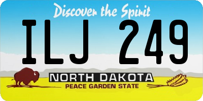 ND license plate ILJ249