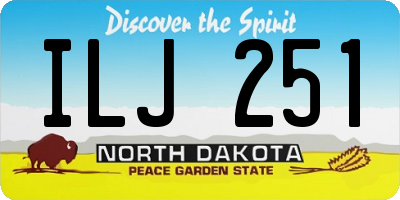 ND license plate ILJ251