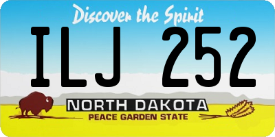 ND license plate ILJ252