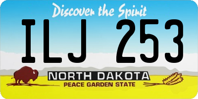 ND license plate ILJ253