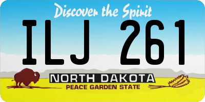 ND license plate ILJ261