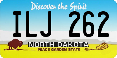 ND license plate ILJ262