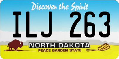 ND license plate ILJ263