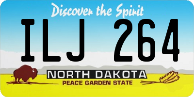 ND license plate ILJ264