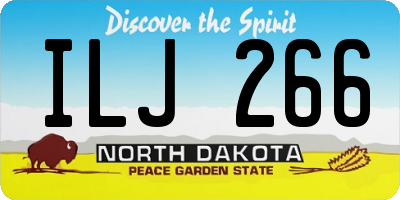 ND license plate ILJ266