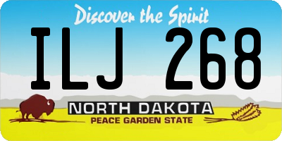 ND license plate ILJ268