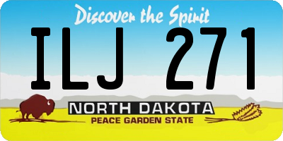 ND license plate ILJ271