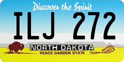 ND license plate ILJ272