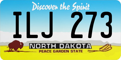ND license plate ILJ273
