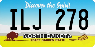 ND license plate ILJ278