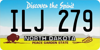 ND license plate ILJ279