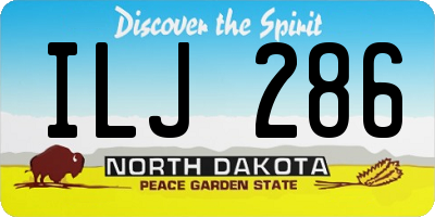 ND license plate ILJ286