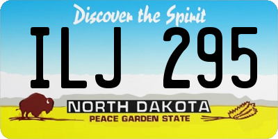 ND license plate ILJ295