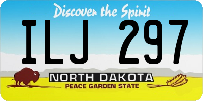 ND license plate ILJ297