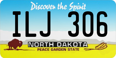 ND license plate ILJ306