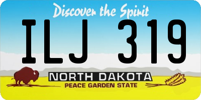 ND license plate ILJ319
