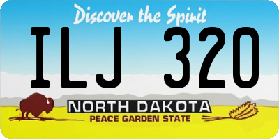 ND license plate ILJ320