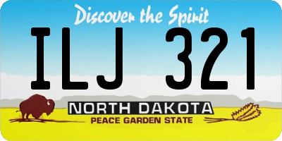 ND license plate ILJ321