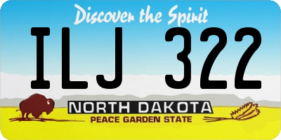 ND license plate ILJ322