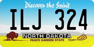 ND license plate ILJ324