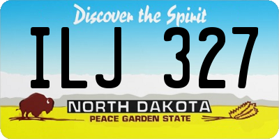 ND license plate ILJ327