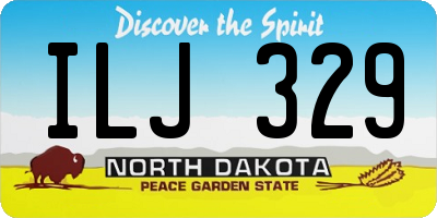 ND license plate ILJ329
