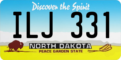 ND license plate ILJ331