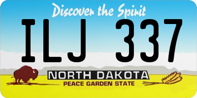 ND license plate ILJ337