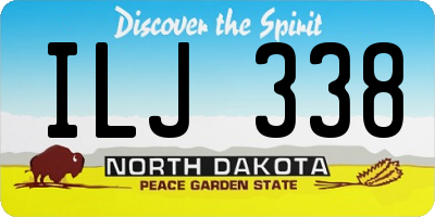 ND license plate ILJ338