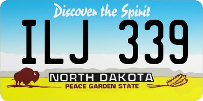 ND license plate ILJ339