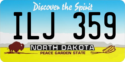ND license plate ILJ359