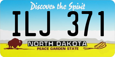 ND license plate ILJ371