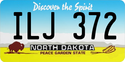 ND license plate ILJ372