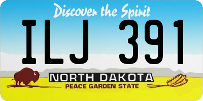 ND license plate ILJ391