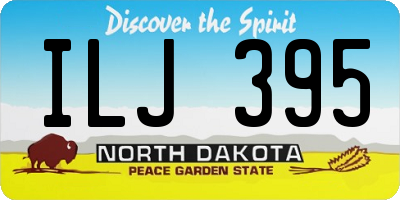 ND license plate ILJ395