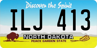 ND license plate ILJ413