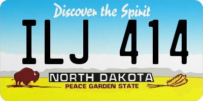 ND license plate ILJ414