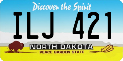 ND license plate ILJ421