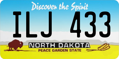 ND license plate ILJ433