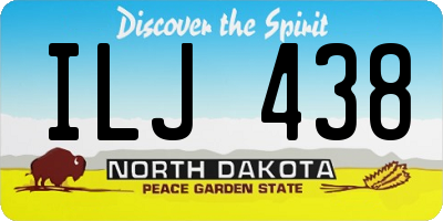 ND license plate ILJ438