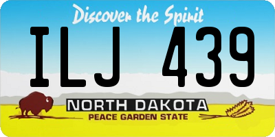 ND license plate ILJ439